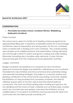 Awards | EarthSwitch Architects