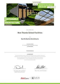 Awards | EarthSwitch Architects